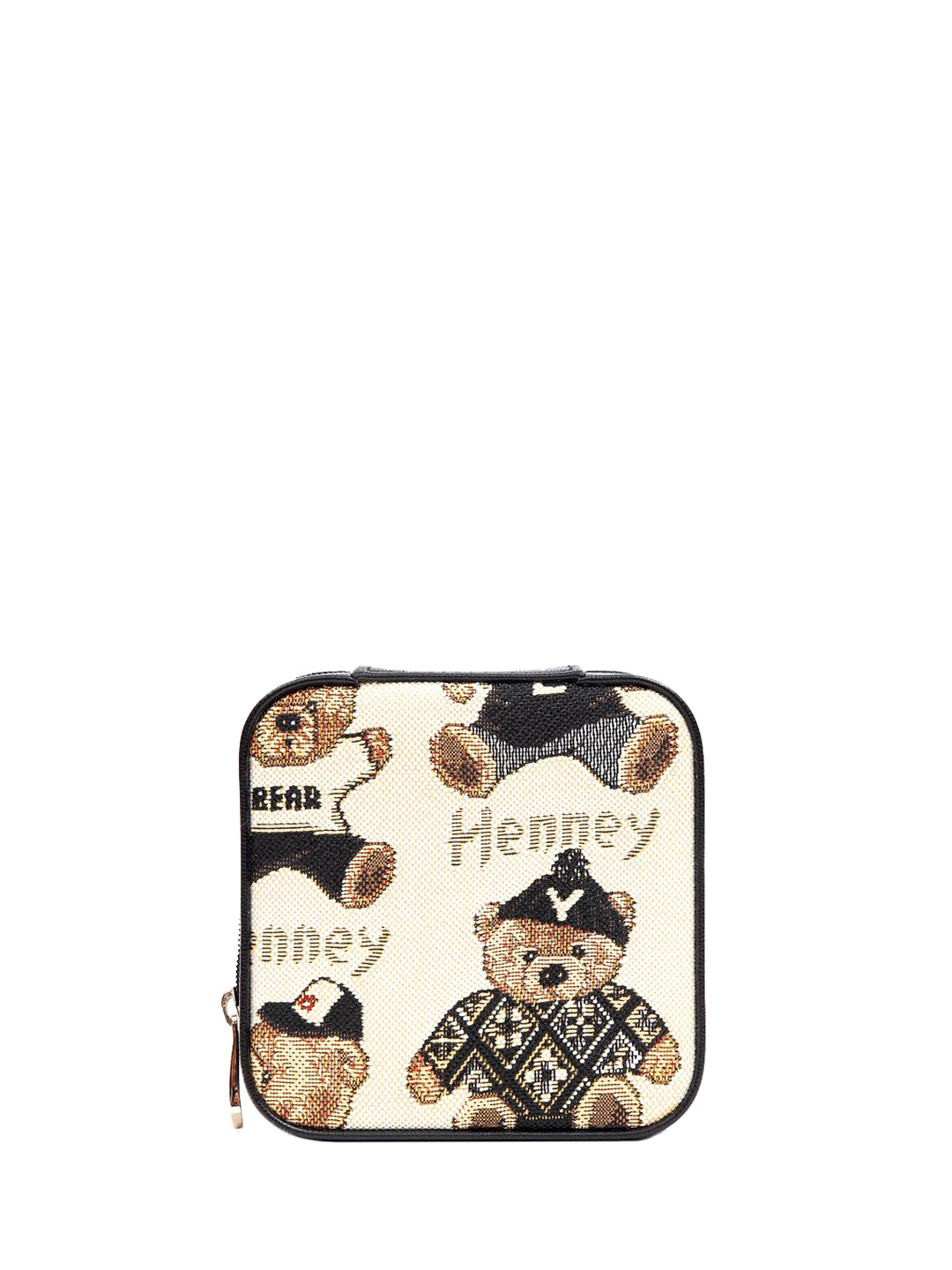 Фото Женская шкатулка для драгоценностей из мягкой эко-кожи и гобелена Косметички