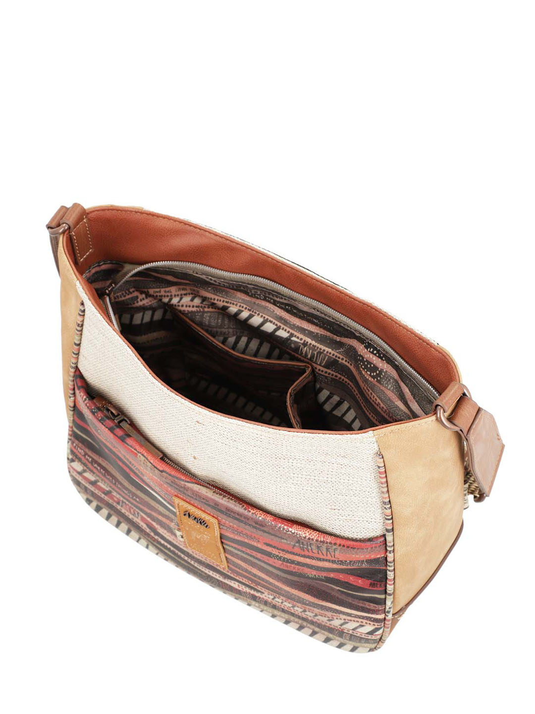 Фото Женская комбинированная сумка кросс-боди из коллекции 