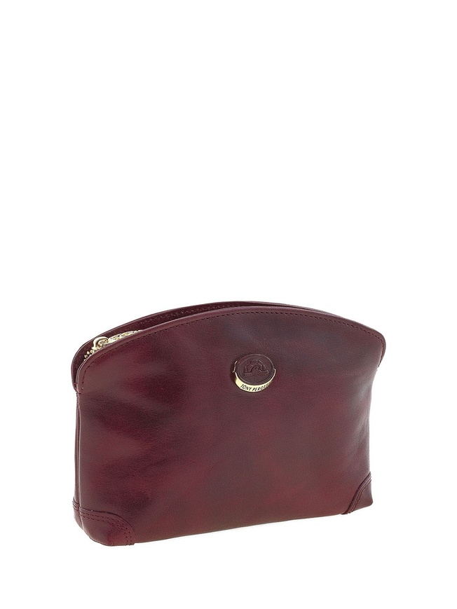Женская косметичка из гладкой винтажной кожи коллекции 