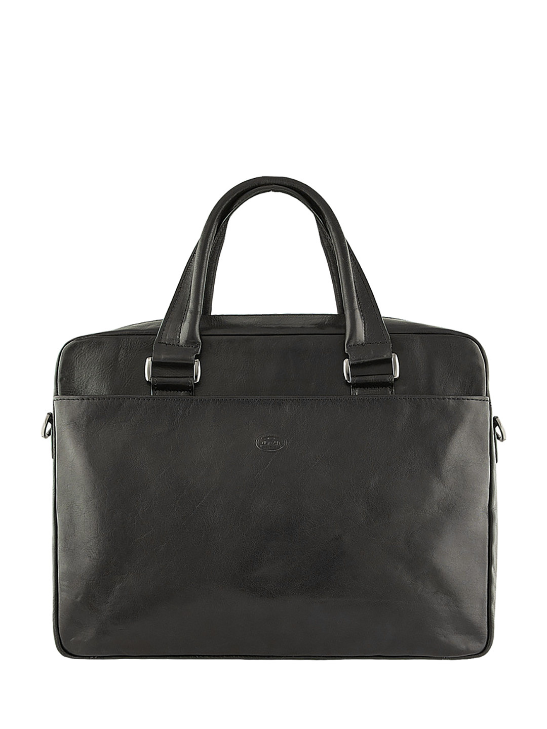 Фото Мужская деловая сумка из черной кожи коллекции 