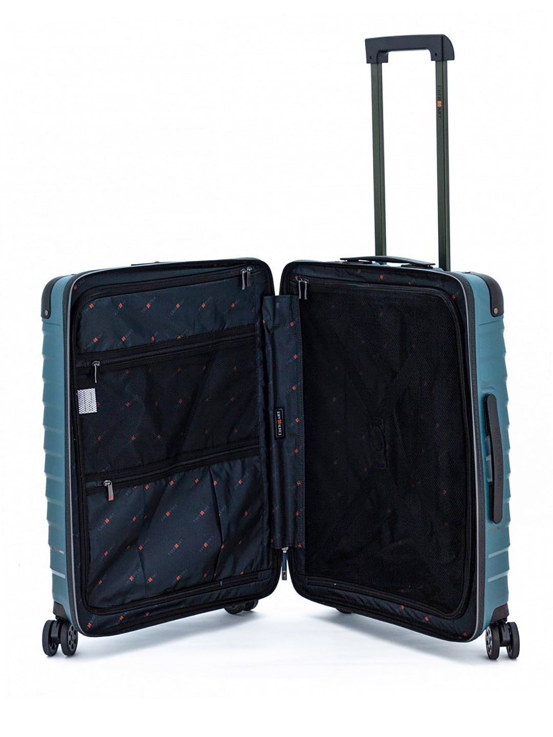 Фото Средний чемодан на двойных колесах из коллекции 