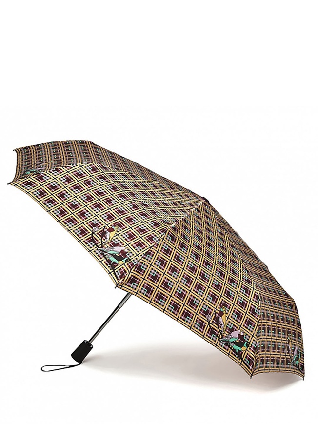 Женский зонт-автомат попугай на ветке 