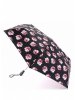 Компактный женский зонт-автомат с принтом розовых роз 