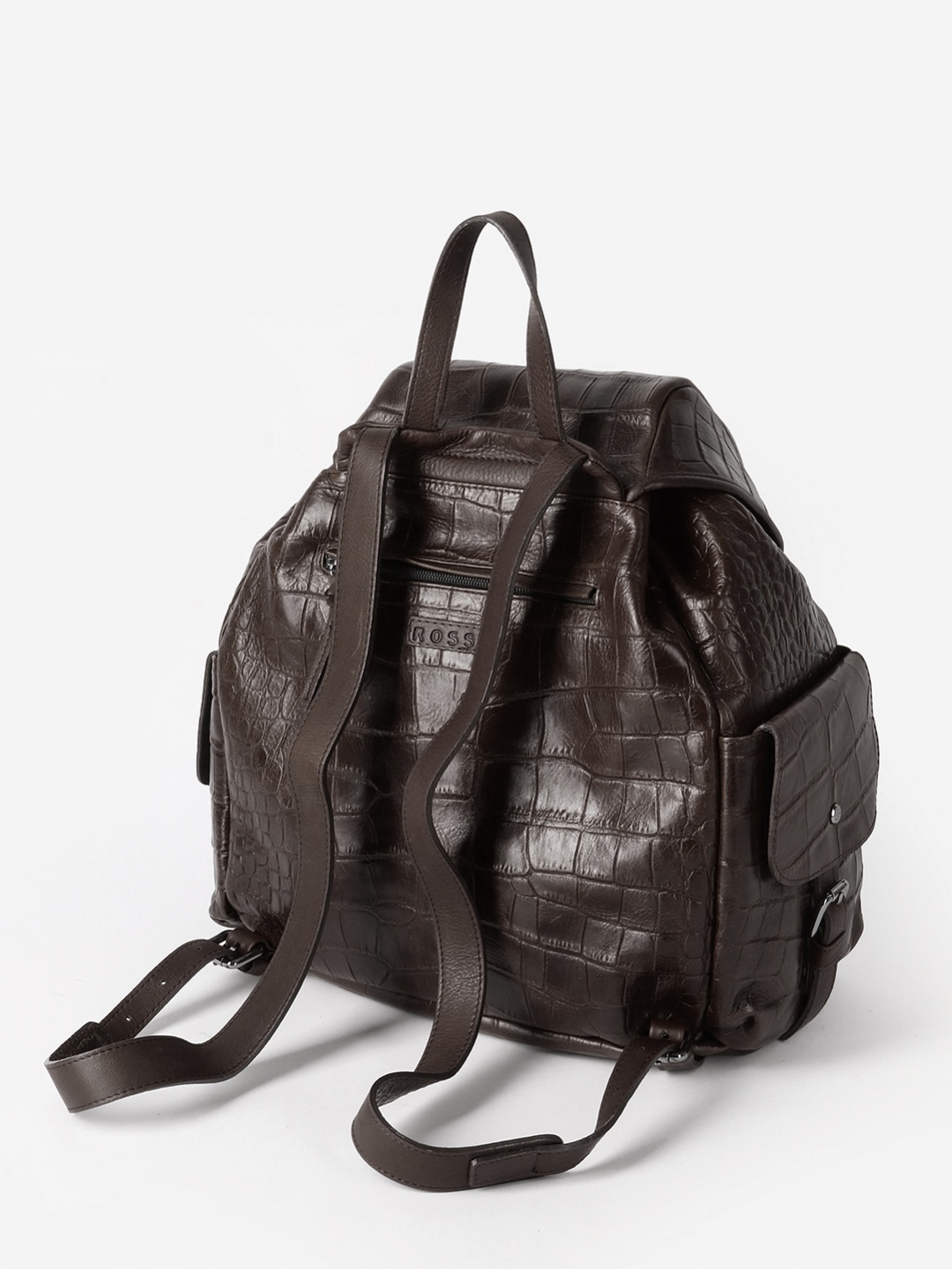 Фото Мужской кожаный рюкзак темно-коричневого цвета Рюкзаки
