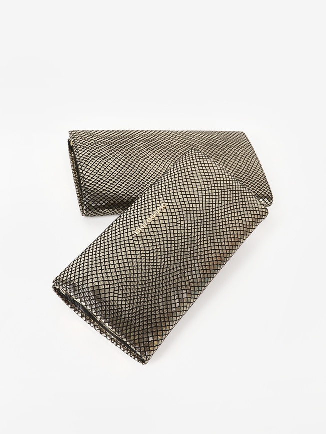 Женский кошелек из натуральной кожи с лазерной обработкой