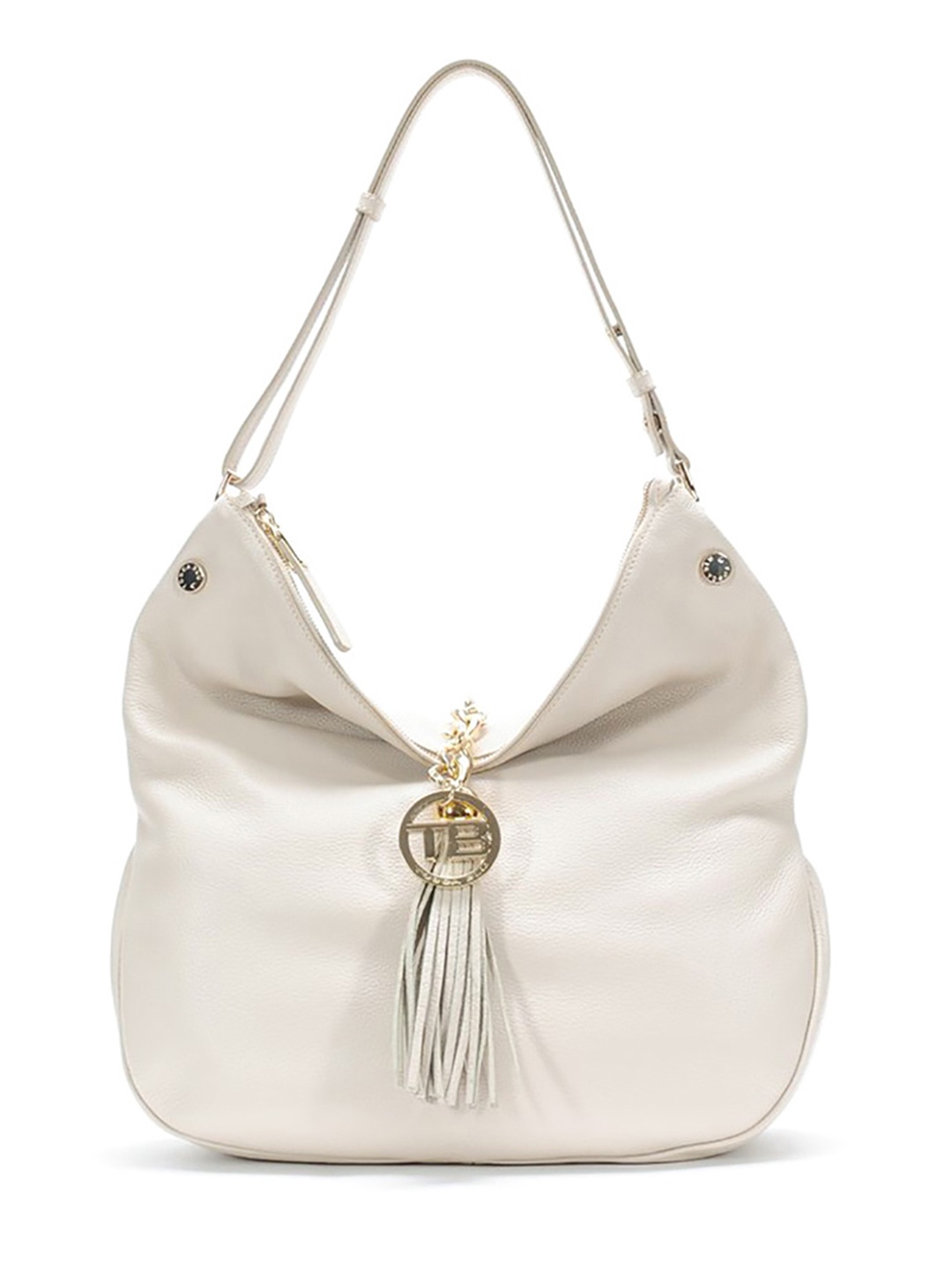Фото Женская сумка-клатч из мягкой кожи с декоративной кистью на золотистой цепочке Классические сумки