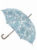Женский зонт-трость с дизайнерским принтом цветы 