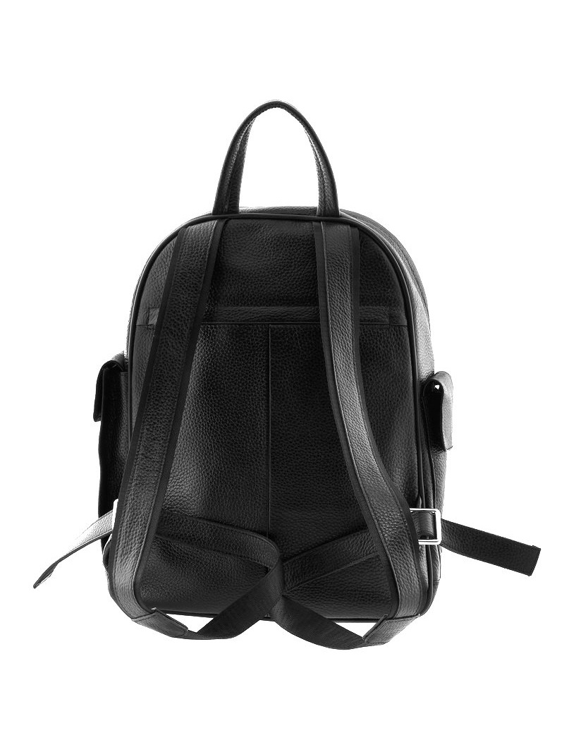 Фото Мужской городской рюкзак из натуральной кожи черного цвета Рюкзаки