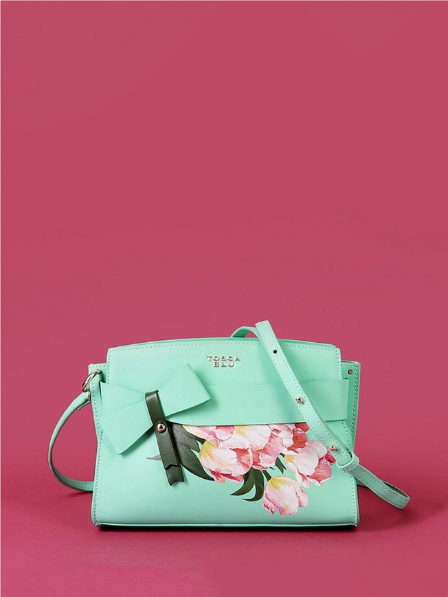 Женская сумка кросс-боди из высококачественной эко-кожи с цветочным принтом