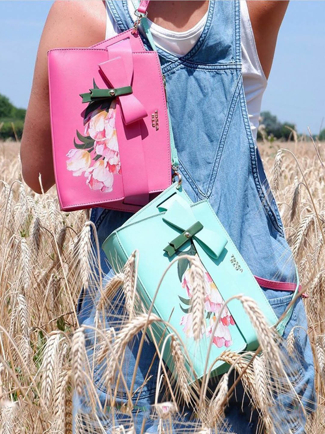 Фото Женская сумка кросс-боди из высококачественной эко-кожи с цветочным принтом Сумки кросс-боди