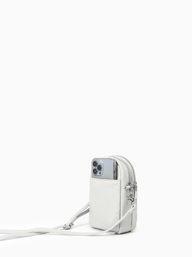 Маленькая женская сумка кросс-боди из зернистой кожи