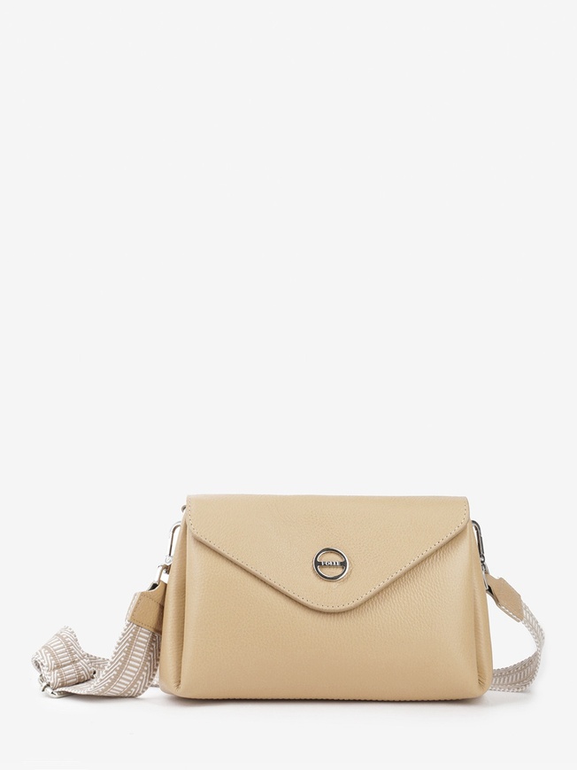 Женская сумка-конверт из мягкой зернистой кожи с клапаном на магните