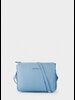 Компактная женская сумка кросс-боди из мягкой кожи с тиснением под ската