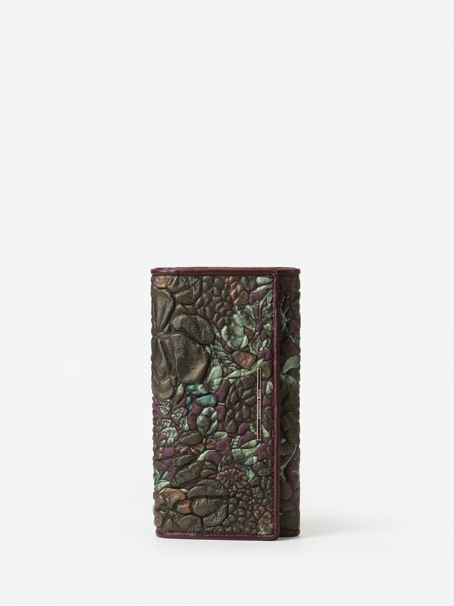 Классический женский кошелек из мягкой кожи с объемным тиснением букле