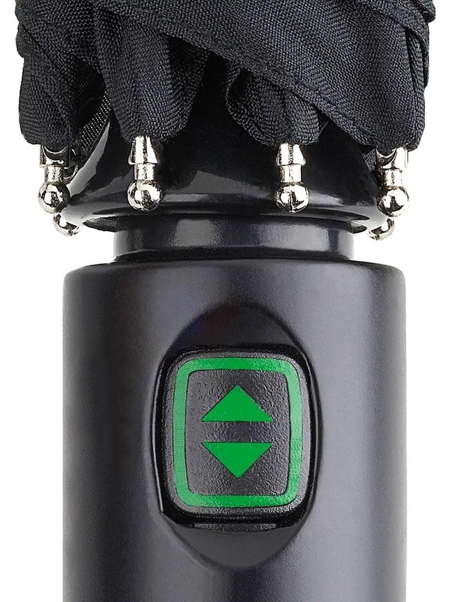 Классический мужской зонт-автомат с изогнутой ручкой 