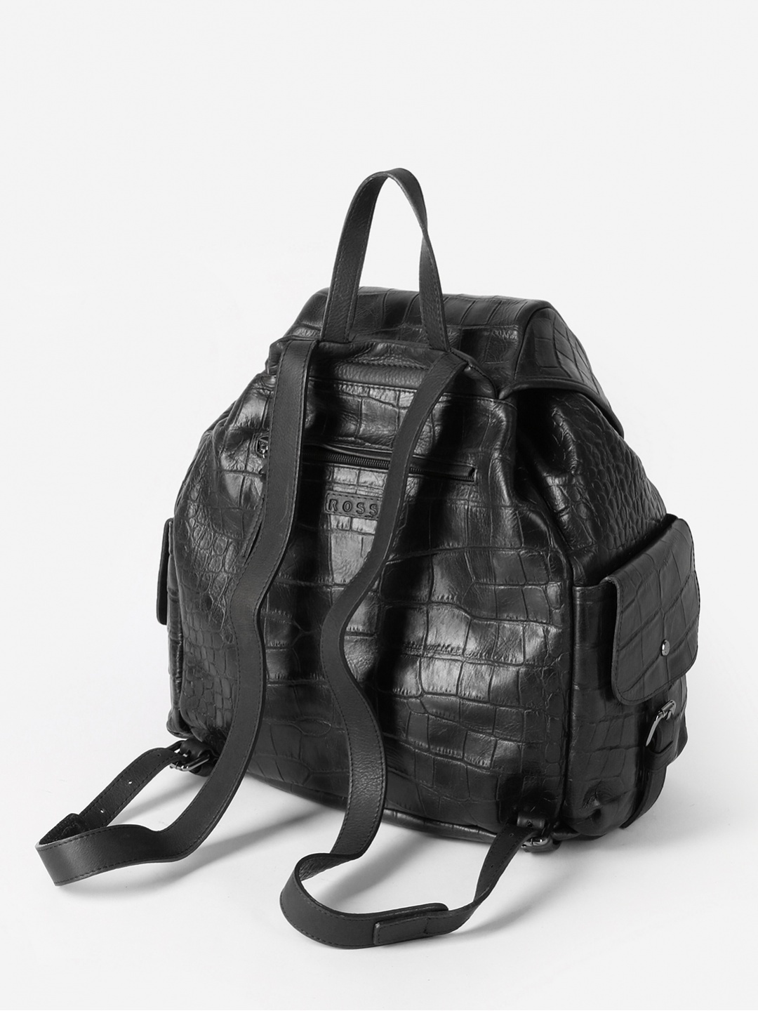Фото Мужской кожаный рюкзак черного цвета Рюкзаки