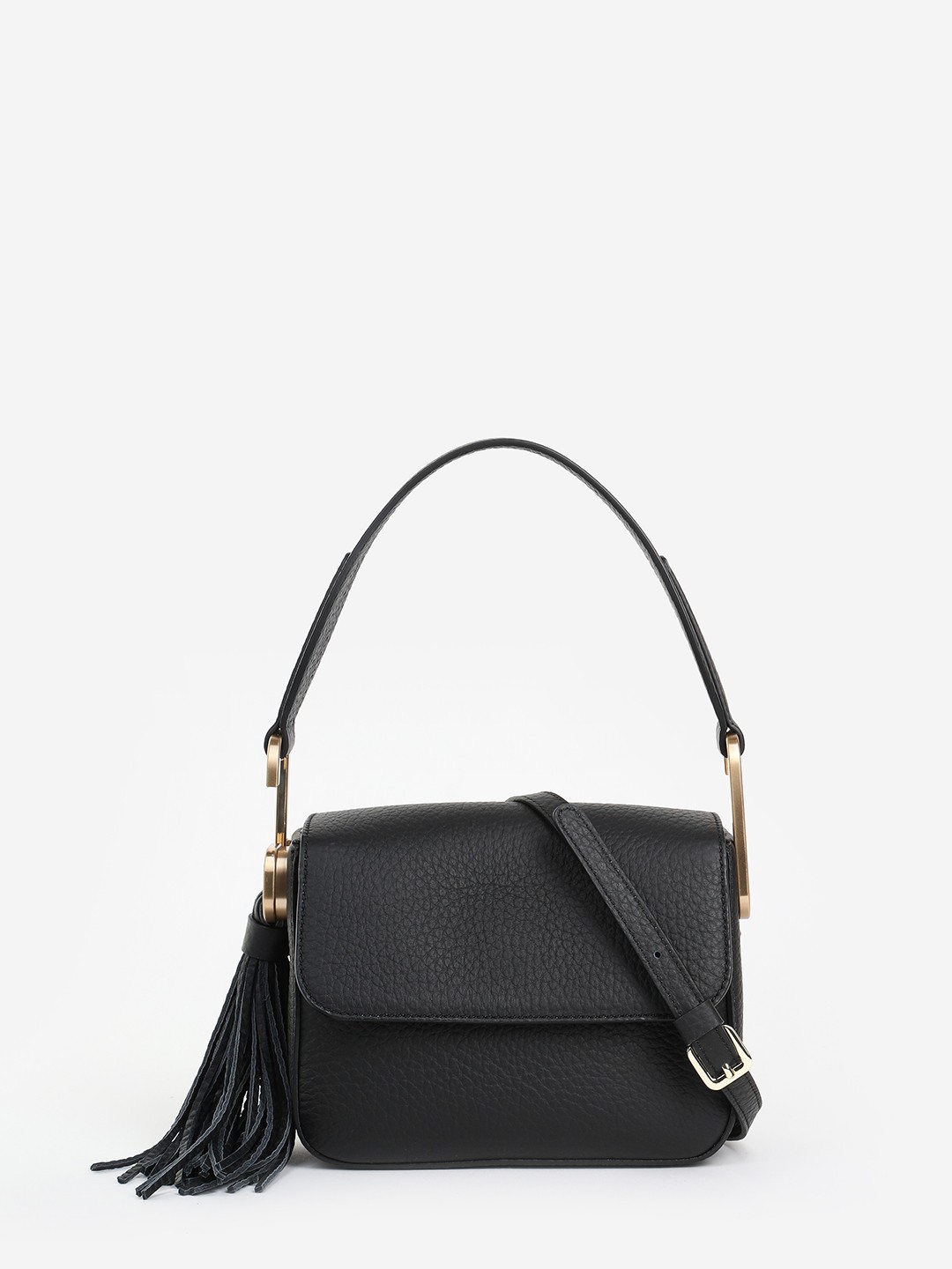 Изображение Маленькая сумка-флап с трендовой кисточкой Gironacci 2534 velvet nero Фото Маленькая сумка-флап с трендовой кисточкой Классические сумки