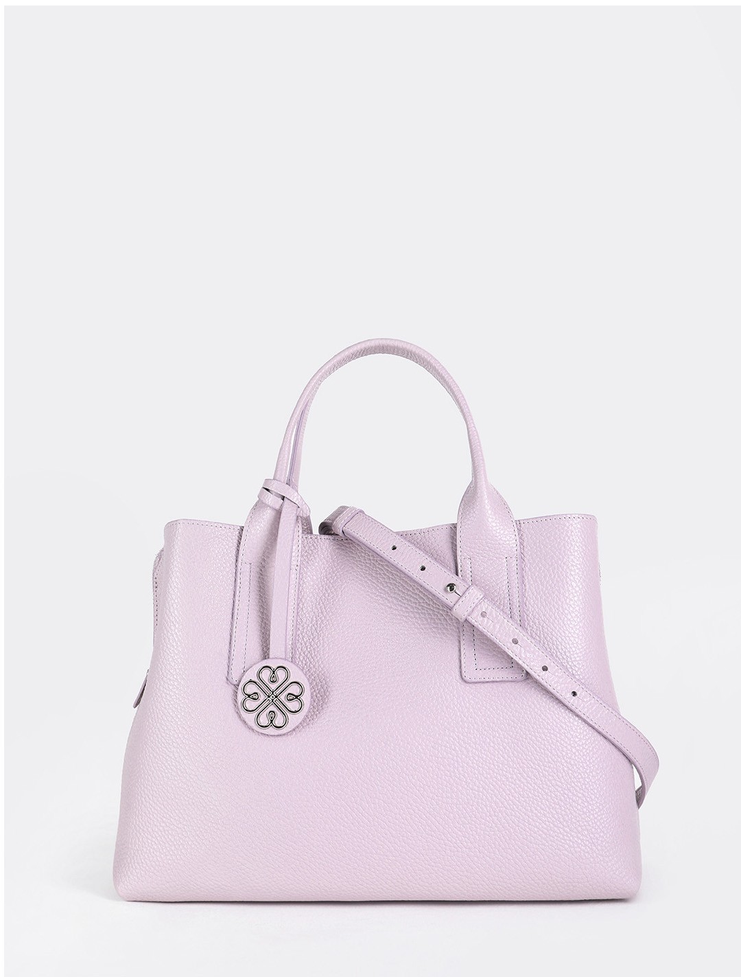 Изображение Женская сумка-тоут из мягкой кожи с тремя отделами Kellen 2910 dollaro rosa Фото Женская сумка-тоут из мягкой кожи с тремя отделами Классические сумки