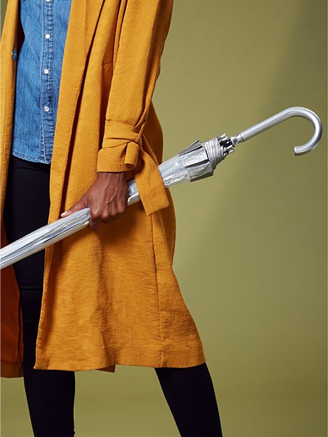 Прозрачный зонт-трость в стиле арт-деко из коллекции 