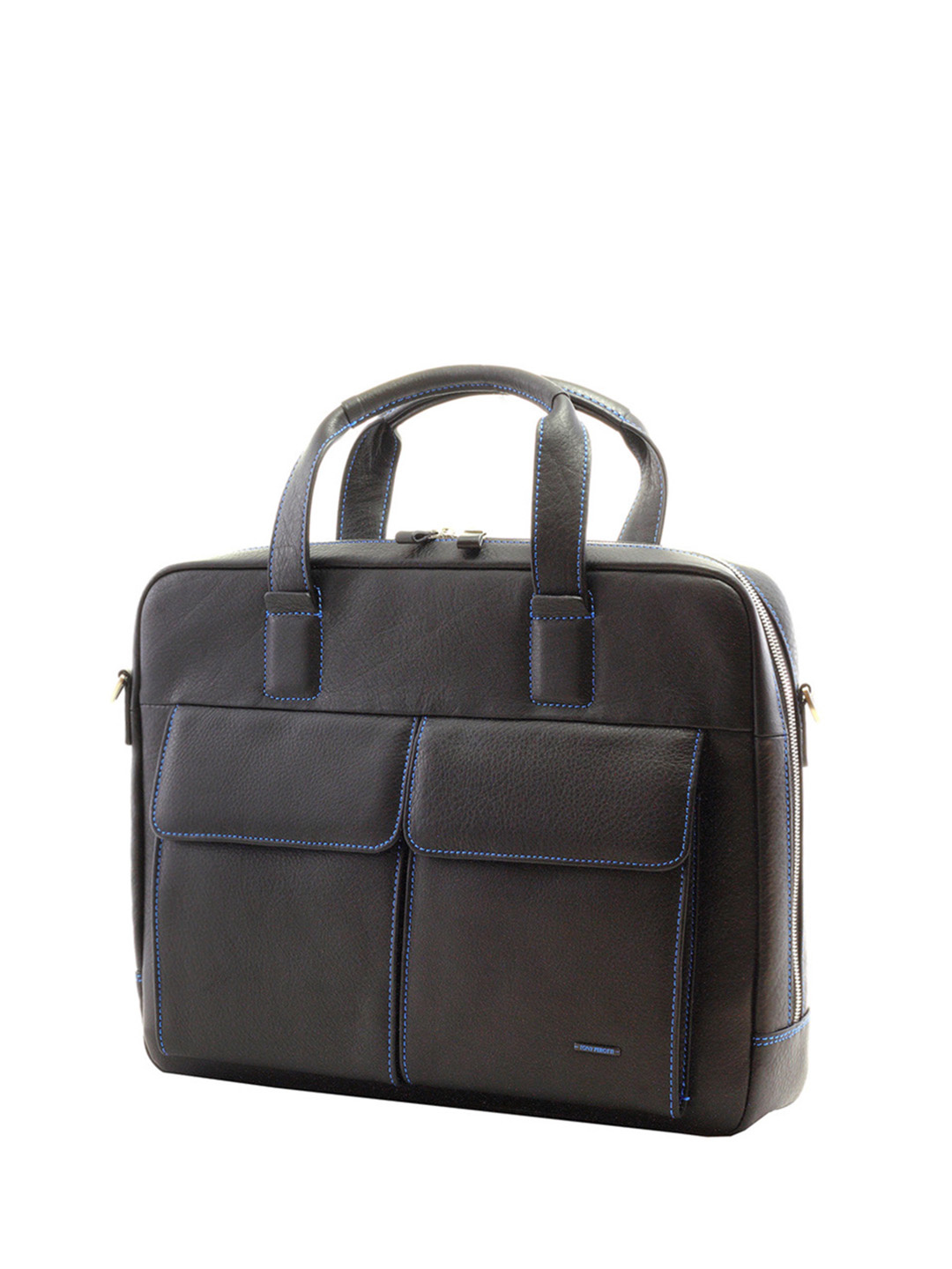 Фото Мужская деловая сумка из натуральной кожи с внешними карманами Деловые сумки (А4)