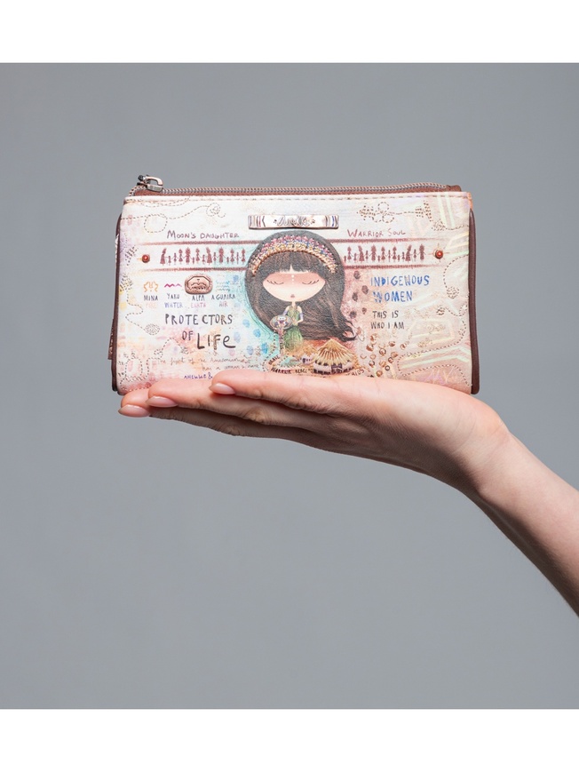 Женский кошелек с печатным принтом 