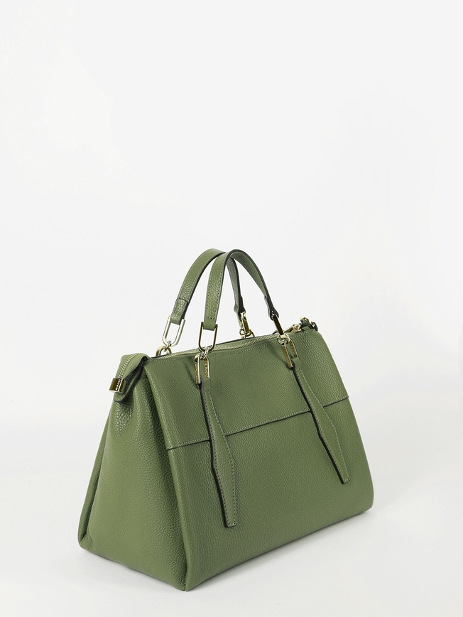 Сумка-тоут из натуральной зернистой кожи