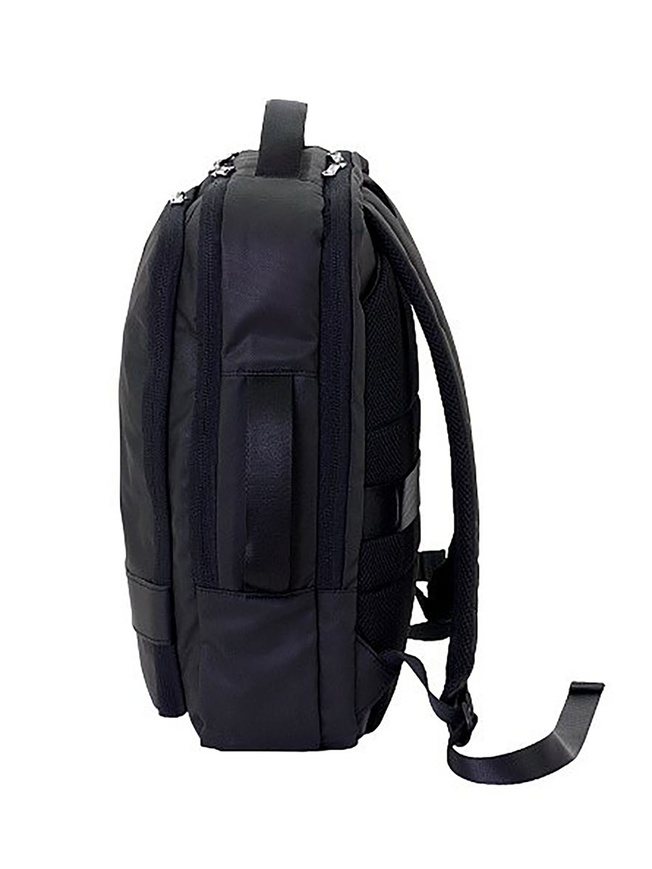 Текстильный рюкзак для ноутбука черного цвета из коллекции 