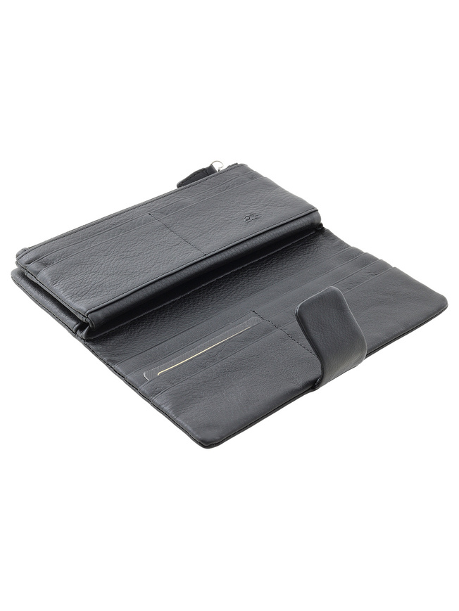 Кошелек на молнии из натуральной кожи 