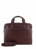 Мужская бизнес-сумка из плотной натуральной кожи коричневого цвета