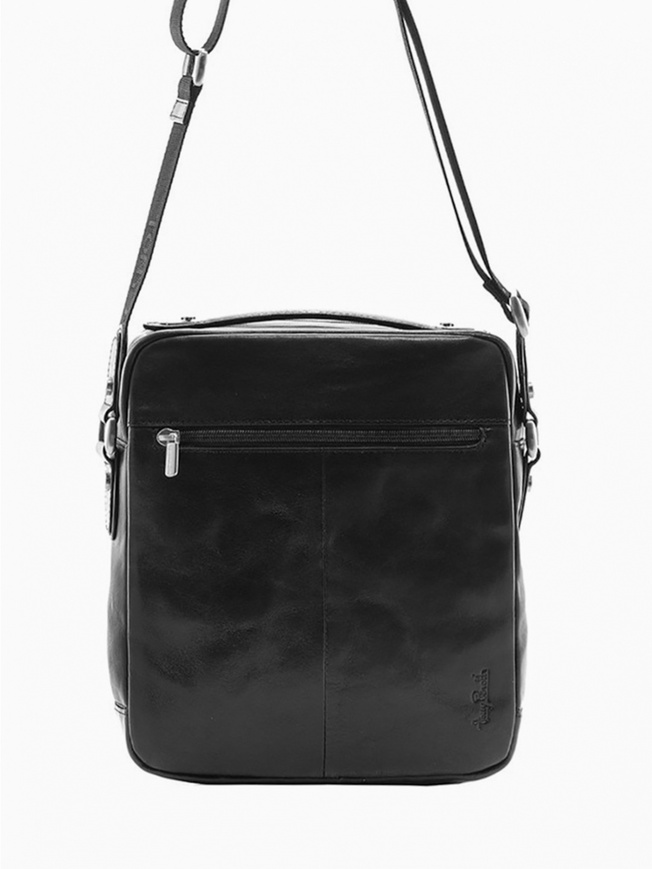 Вместительная мужская сумка через плечо из натуральной кожи 