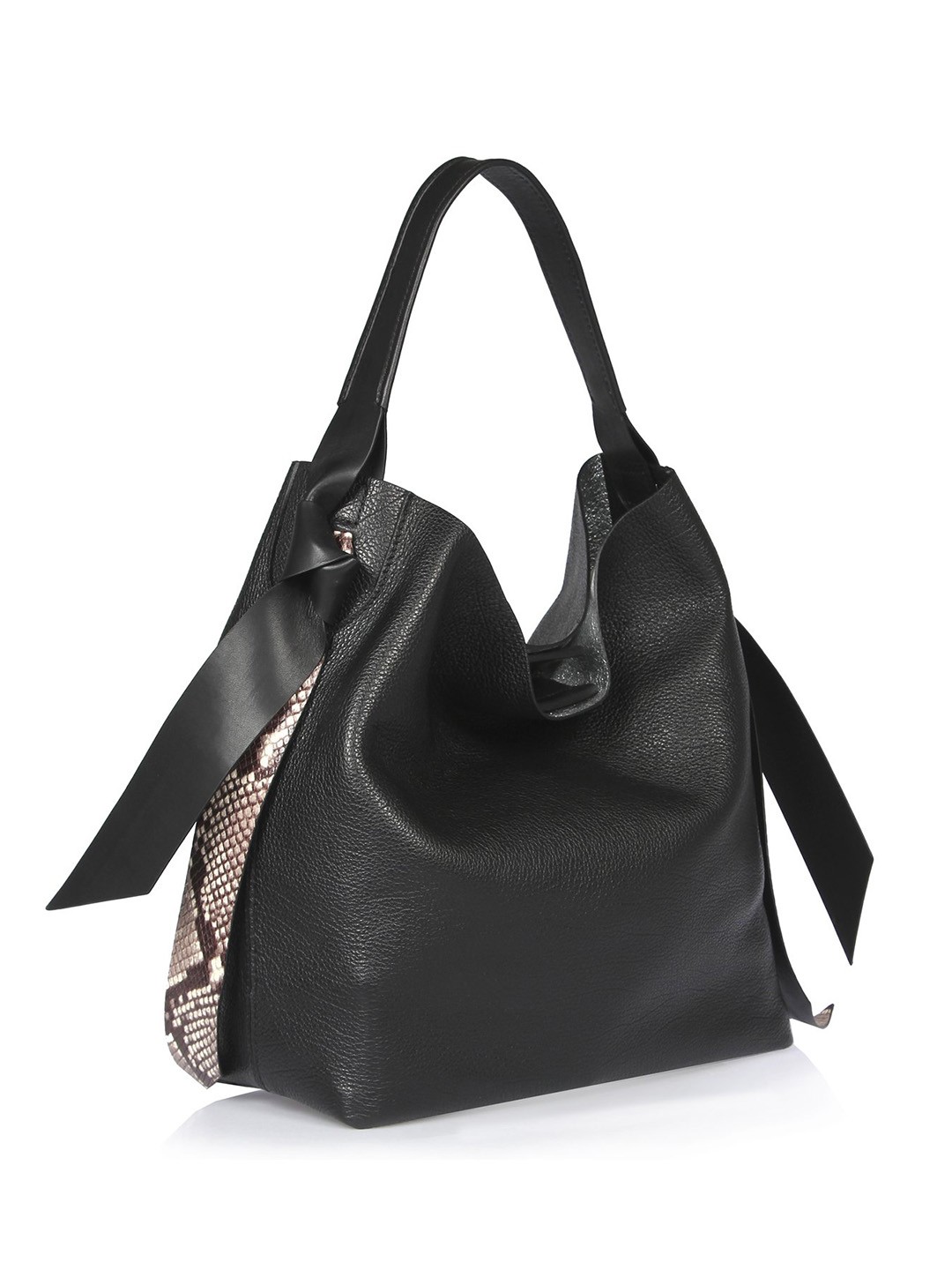 Изображение Женская сумка-хобо Gianni Chiarini 5261 black Фото Женская сумка-хобо Классические сумки