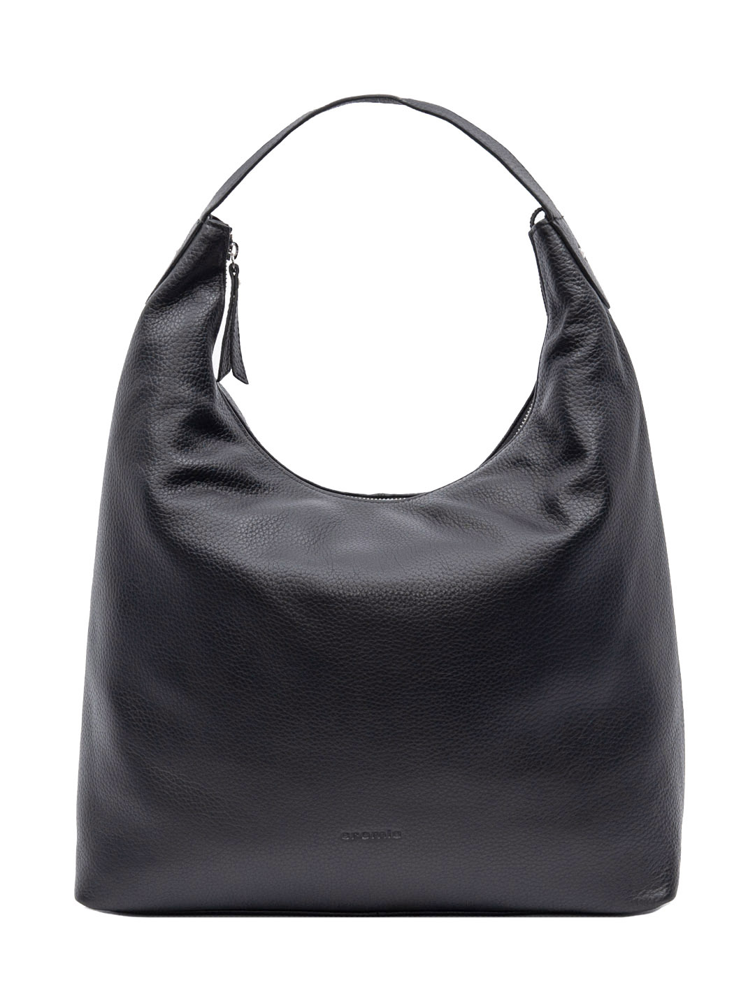 Фото Классическая женская сумка-хобо из мягкой фактурной кожи коллекции 