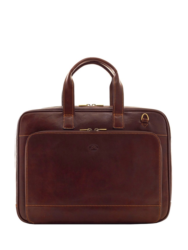 Мужская деловая сумка из натуральной кожи 
