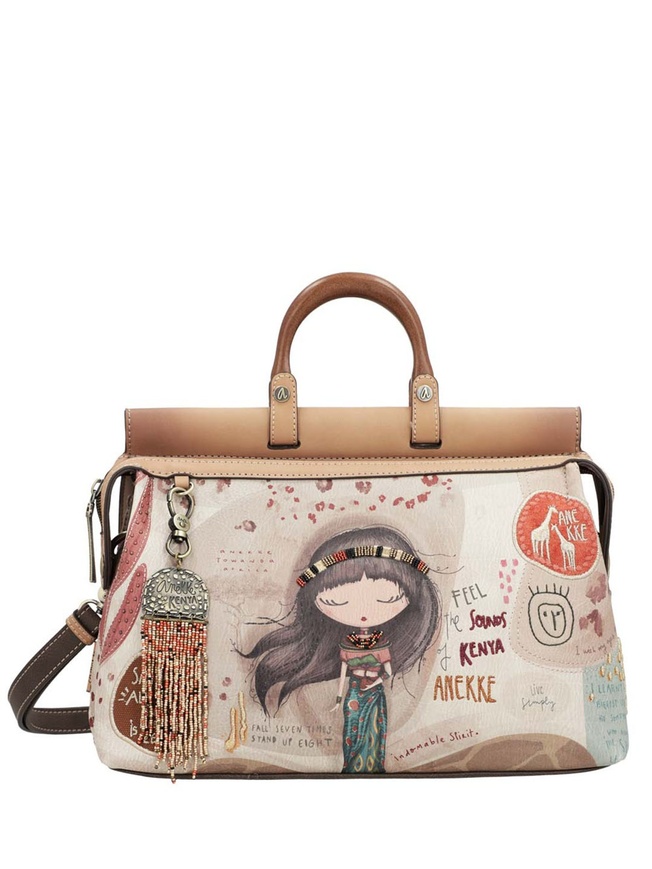 Женская двусторонняя сумка с печатным принтом из коллекции 