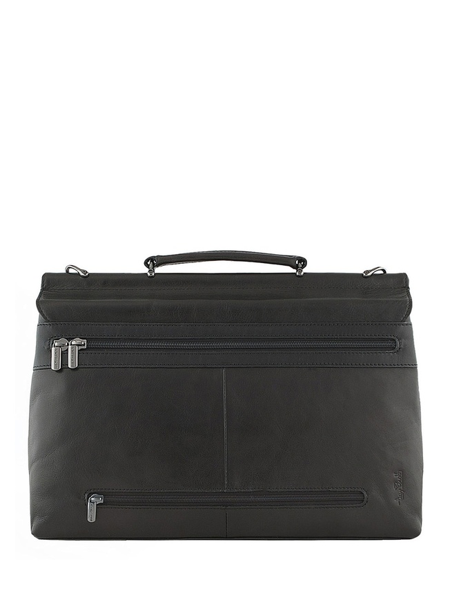 Портфель на двух замках из гладкой кожи коллекции 