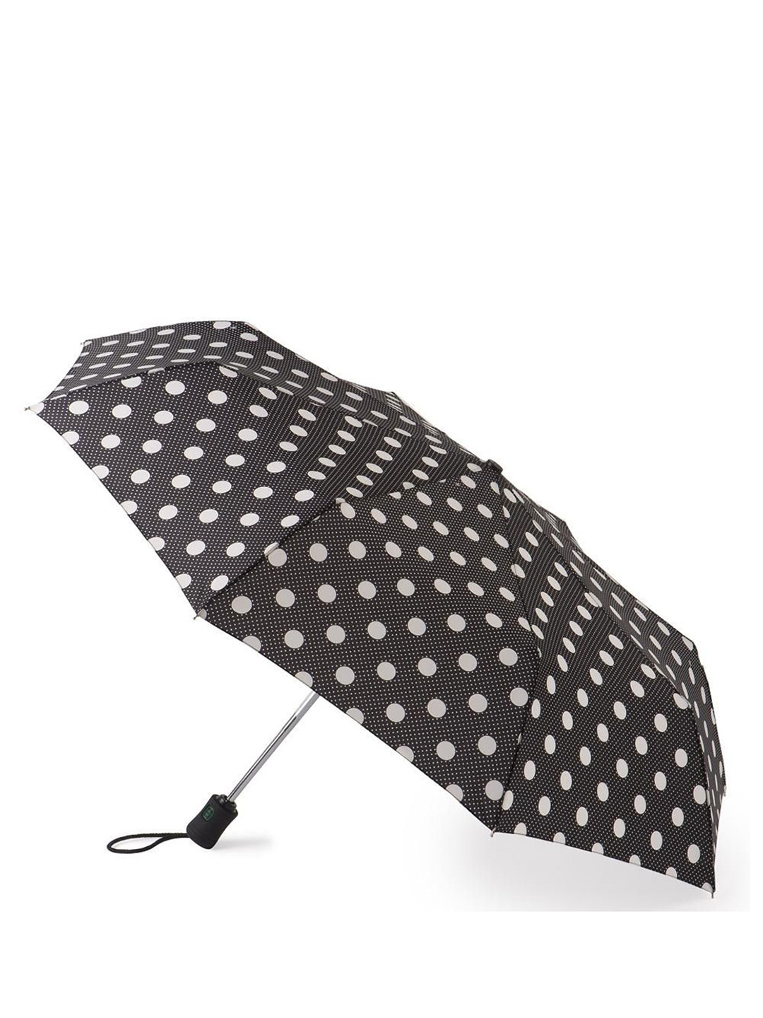 Фото Женский зонт-автомат с крупным горошком 