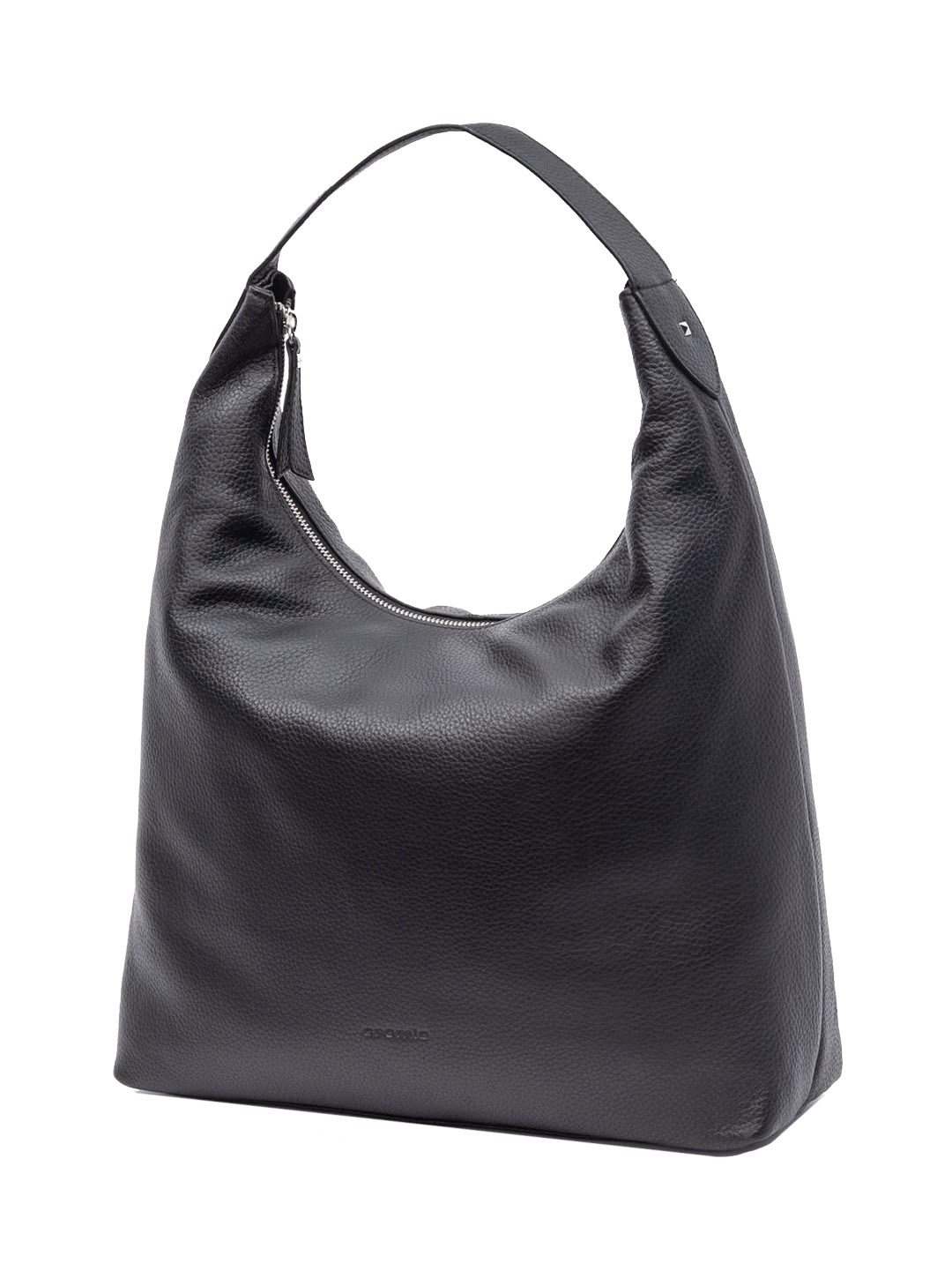 Фото Классическая женская сумка-хобо из мягкой фактурной кожи коллекции 
