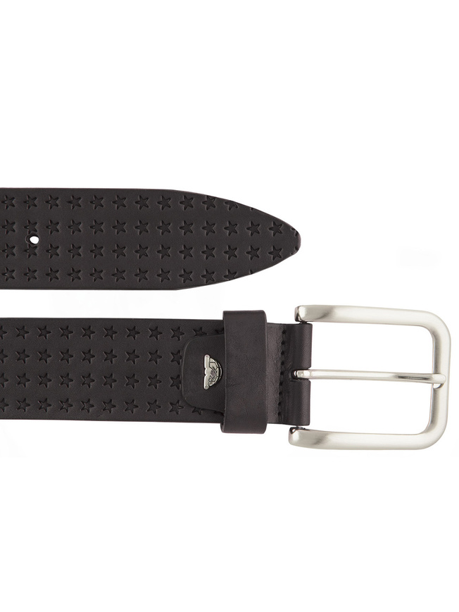 Широкий ремень Italico-Tuscania из гладкой кожи с узором из пятиконечных звезд
