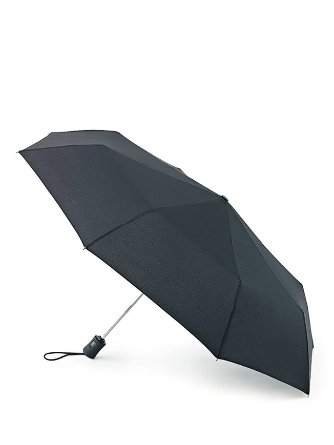 Классический черный женский зонт-автомат 