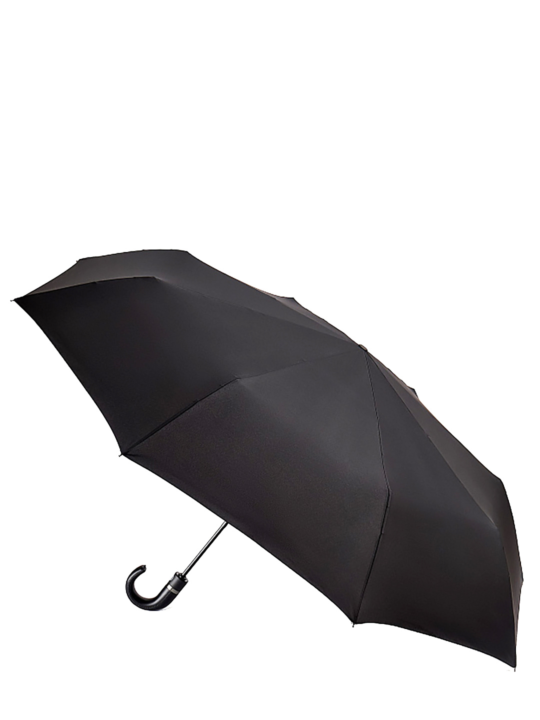 Фото Большой классический мужской зонт-автомат черного цвета Зонты
