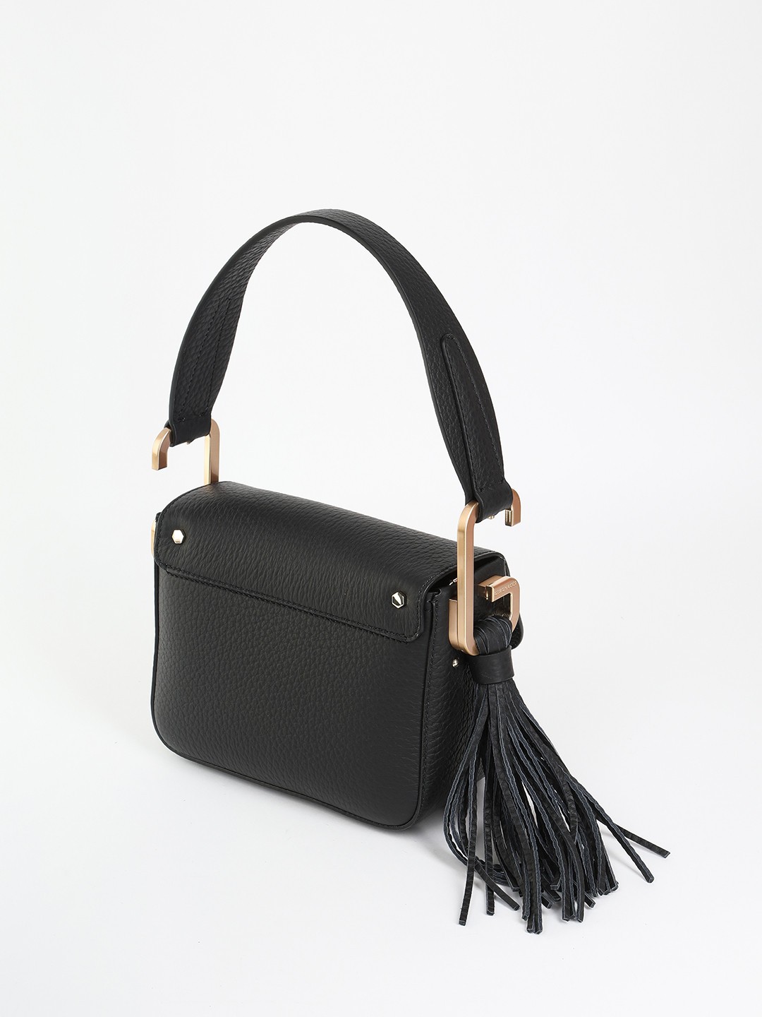 Изображение Маленькая сумка-флап с трендовой кисточкой Gironacci 2534 velvet nero Фото Маленькая сумка-флап с трендовой кисточкой Классические сумки