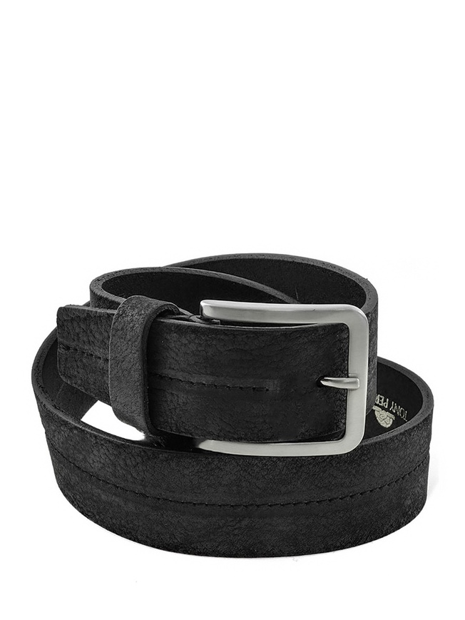 Широкий мужской ремень из натурального нубука коллекции 