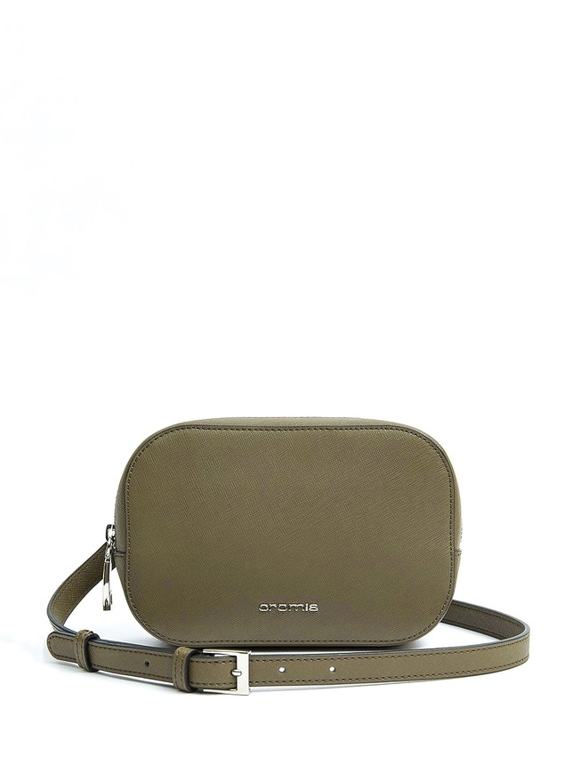 Небольшая овальная сумка-бельтбэг из сафьяновой кожи коллекции 