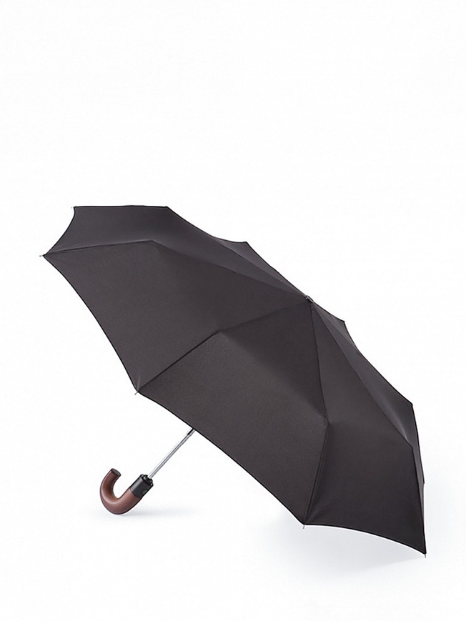 Мужской зонт-автомат с ручкой из массива дерева 