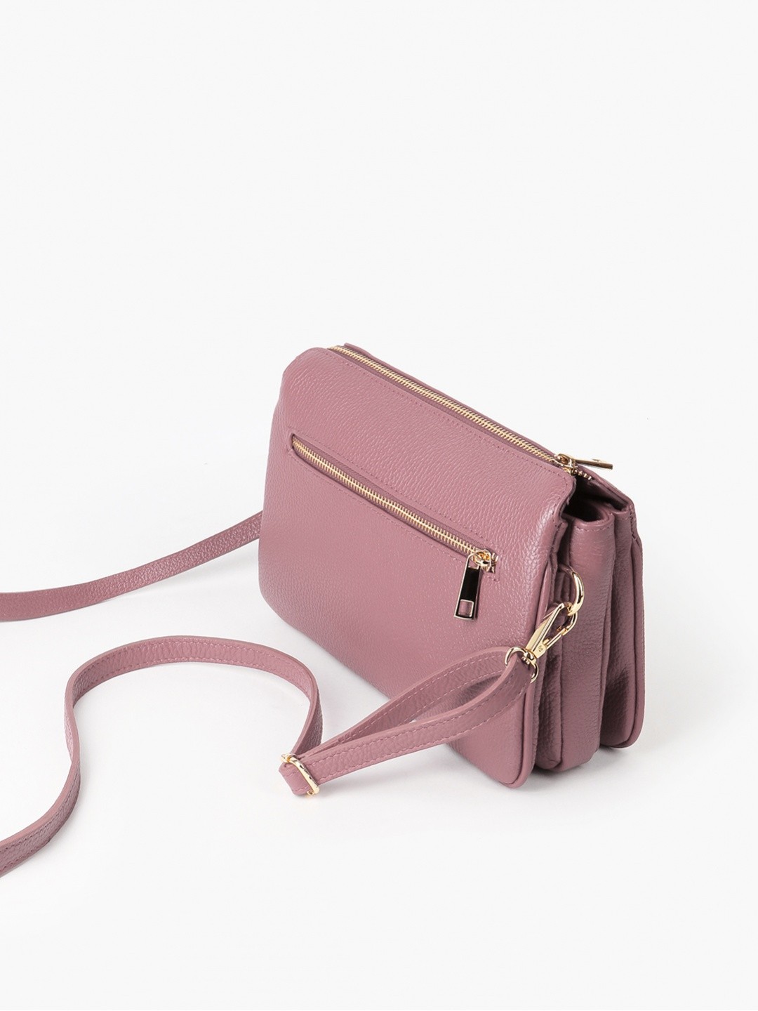 Изображение Cумка кросс-боди из натуральной кожи Be Nice BN21 dollaro rosa Фото Cумка кросс-боди из натуральной кожи Сумки кросс-боди