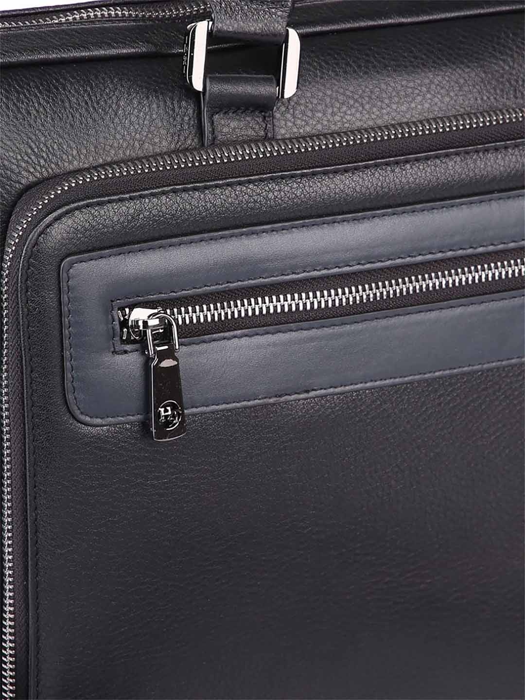 Фото Мужская бизнес сумка из мягкой зернистой кожи Деловые сумки (А4)