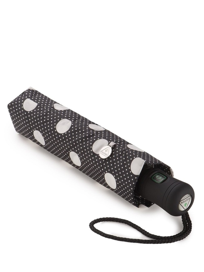 Женский зонт-автомат с крупным горошком 