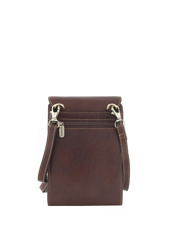 Небольшая сумка планшет через плечо из кожи 