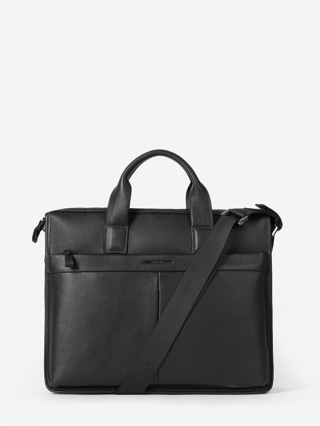 Изображение Мужская деловая сумка из натуральной мягкой кожи Alessandro Beato 086-4S nero Фото Мужская деловая сумка из натуральной мягкой кожи Деловые сумки (А4)