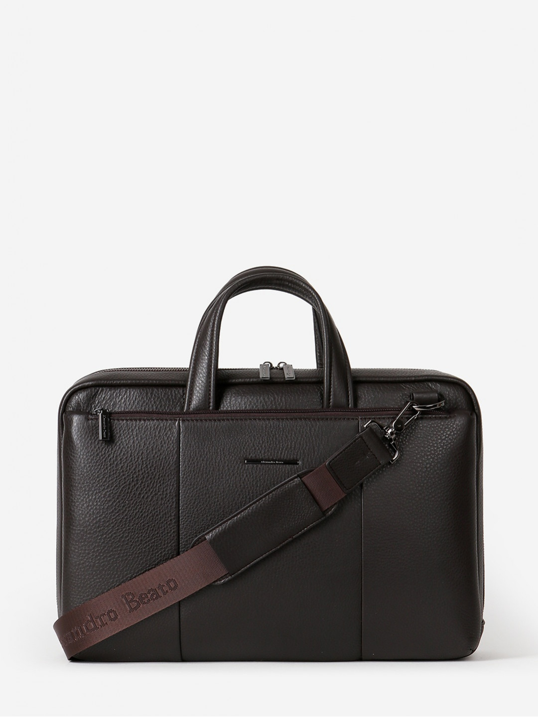 Фото Кожаная деловая сумка формата А4 в коричневом цвете Деловые сумки (А4)